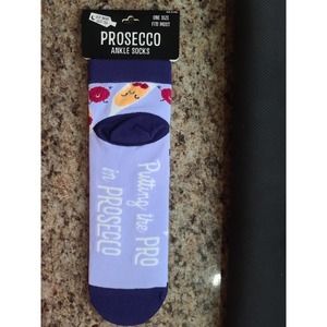 Putting the pro in Prosecco ankle socks